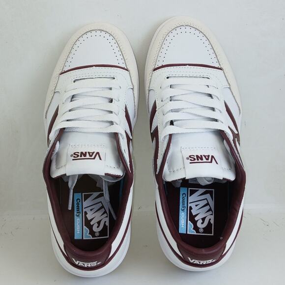 Vans Lowland Women's New w/Tags White/Burgundy Logo - Size 8 1/2 - Picture 5 of 7